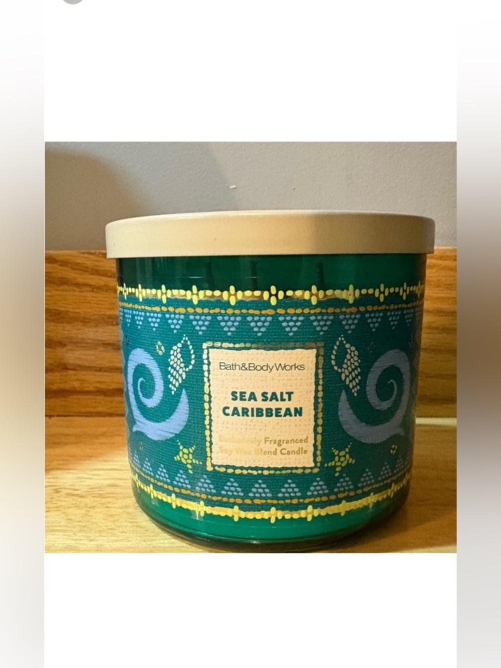 Bath & Body Works Sea Salt Caribbean 3-Wick Candle